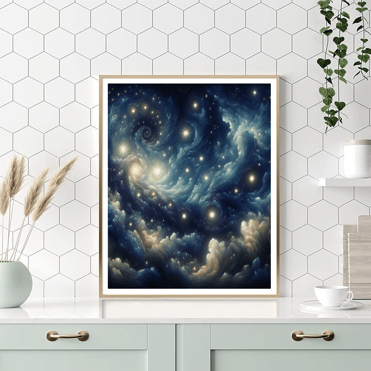 Dreamy Starry Night Sky Numbered Painting Kits