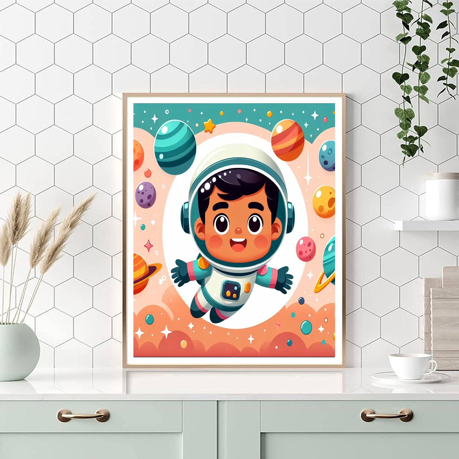 Friendly Space Explorer Numbered Painting Kits