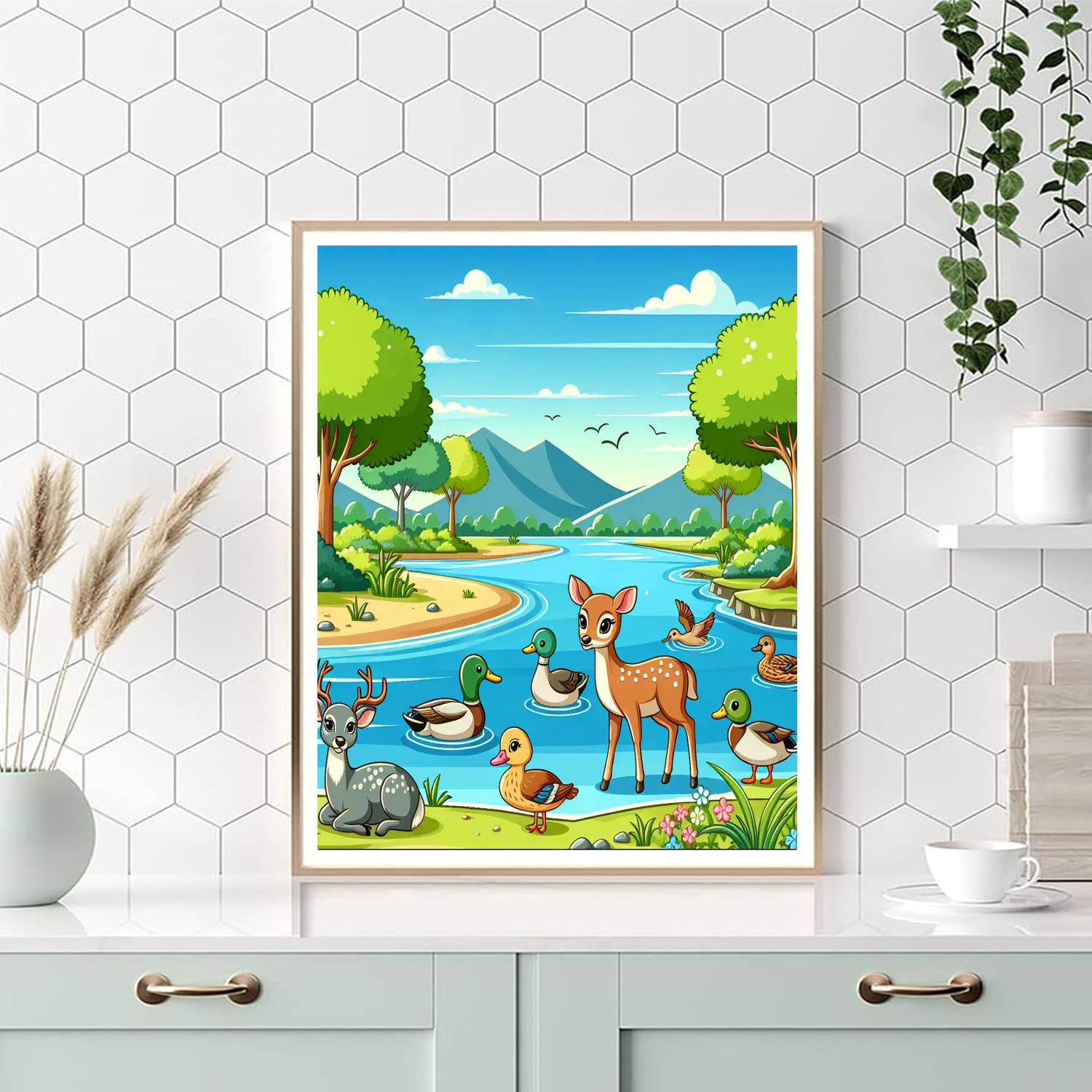 Radiant River Retreat Numbered Painting Kits