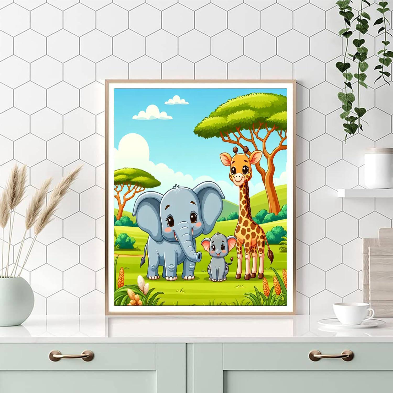 Savannah Wildlife DIY Paint By Numbers