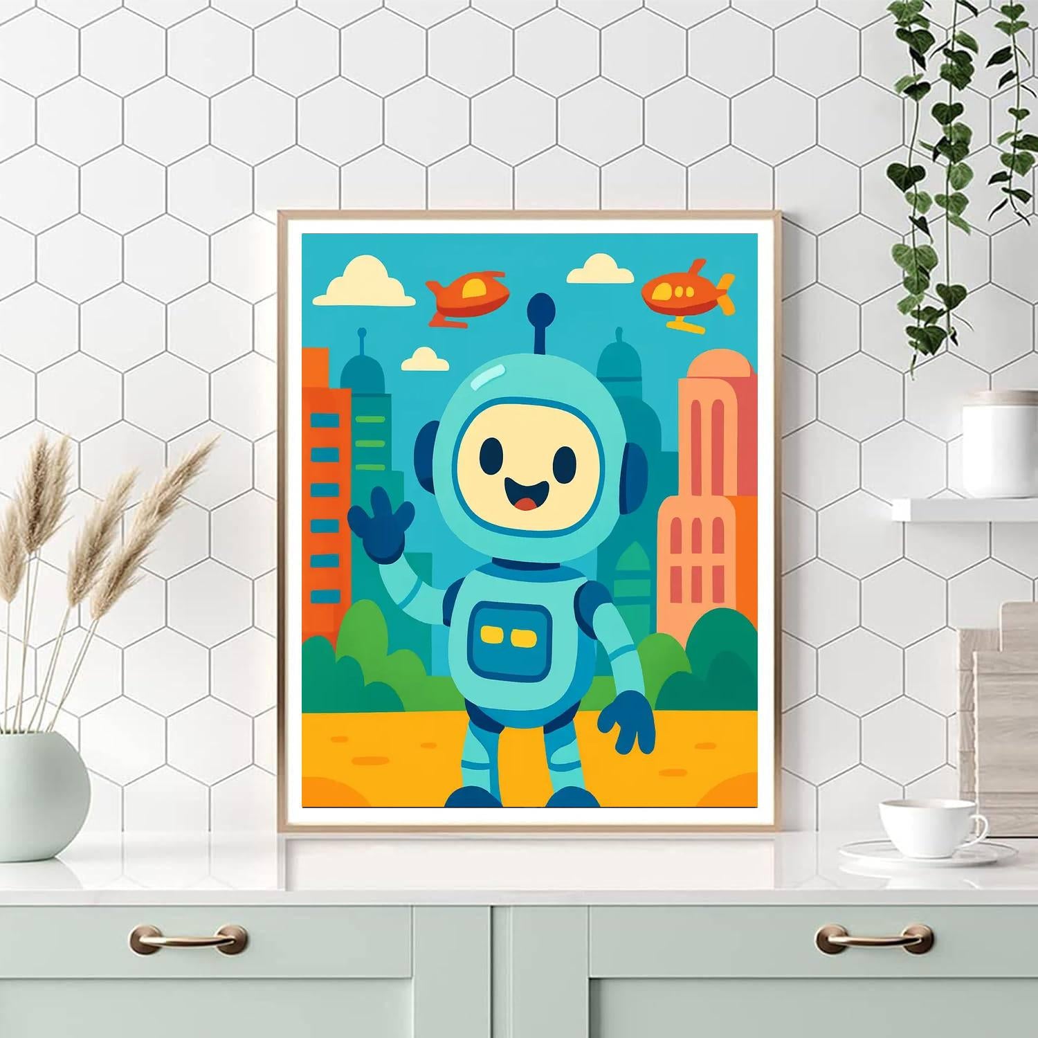 The Friendly Robot Paint By Numbers Kits