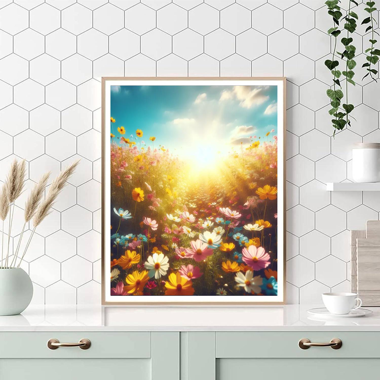 Golden Summer Field Paint By Numbers