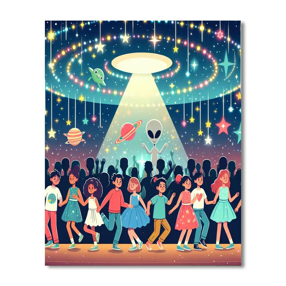 Galaxy Gala Gathering Numbered Painting Kits