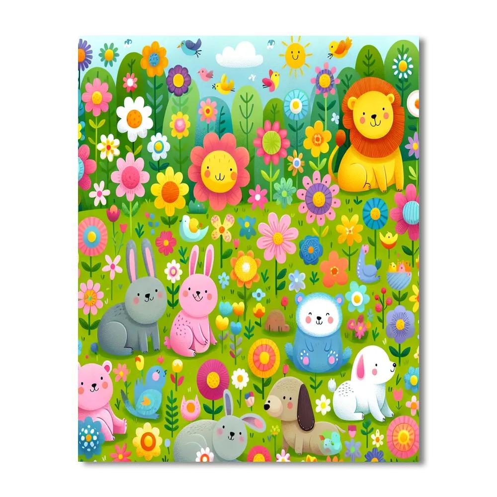 Springtime Frolic Fun Paint By Color