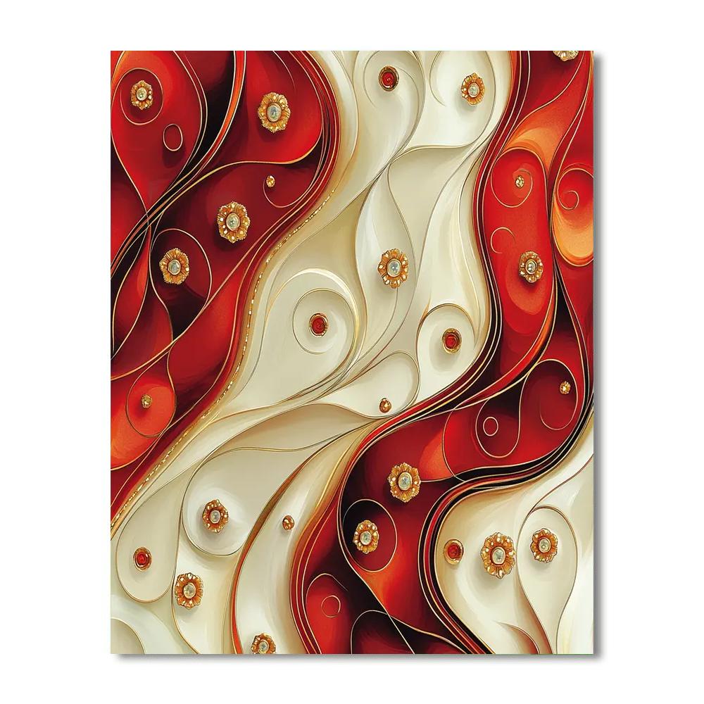 Gustav Klimt Inspired Emotional Tapestry  Paint By Numbers Kits