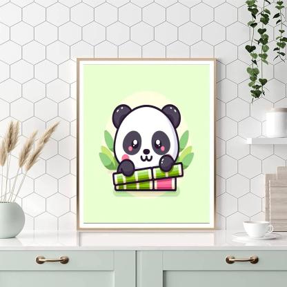 Playful Little Panda Paint By Number