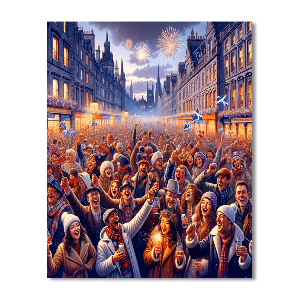 Hogmanay Festival Paint By Number