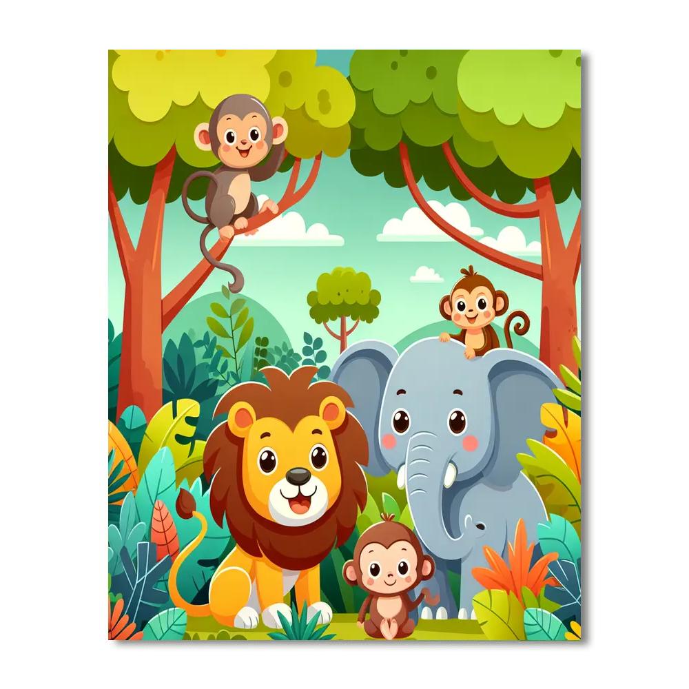 Daring Animal Explorers Paint By Color