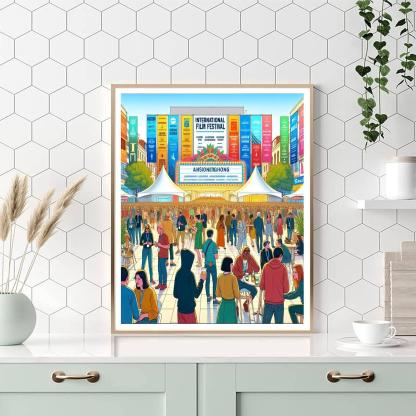 International Film Festival Rotterdam - Netherlands Numbered Painting Kits