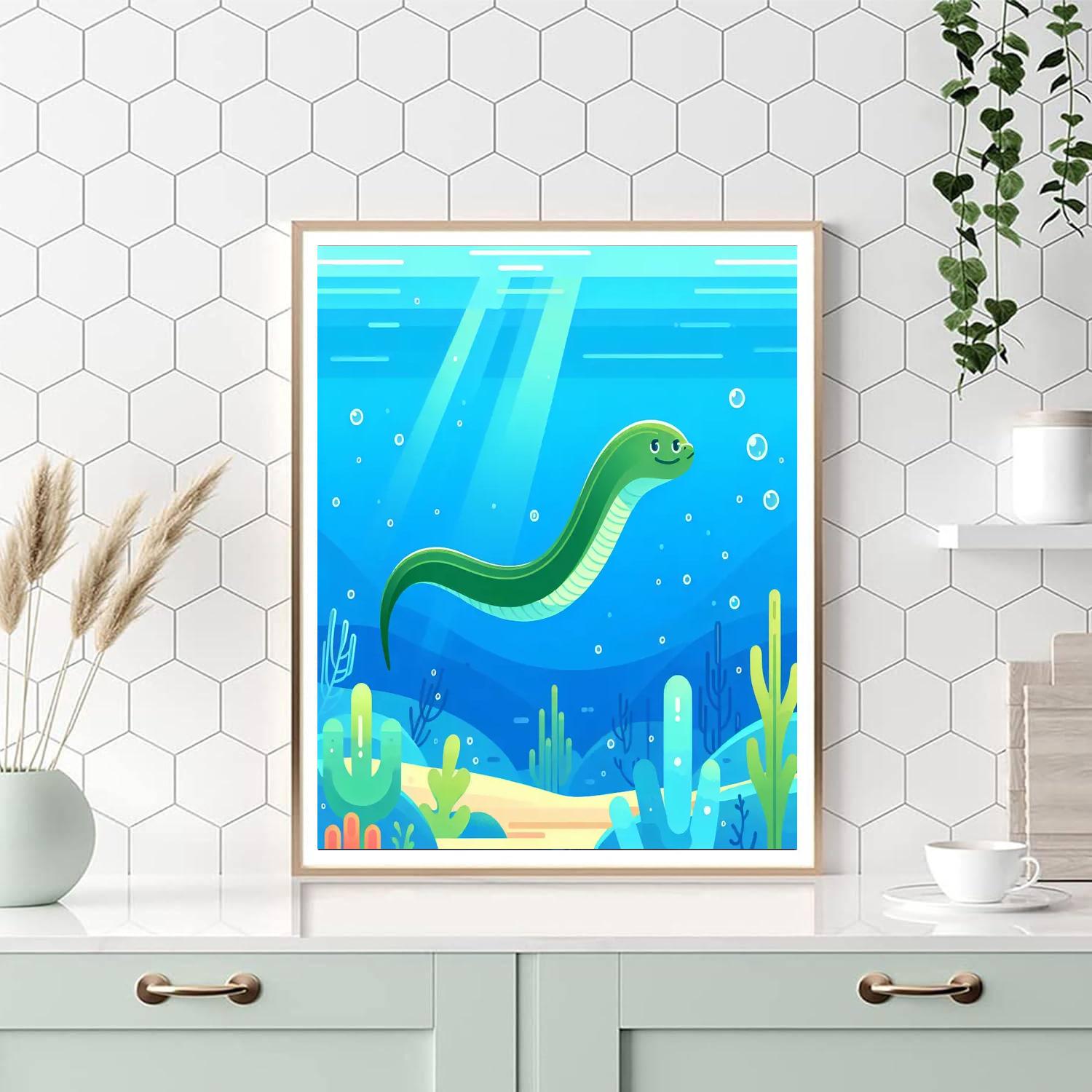 Energetic Eel Paint By Numbers Art