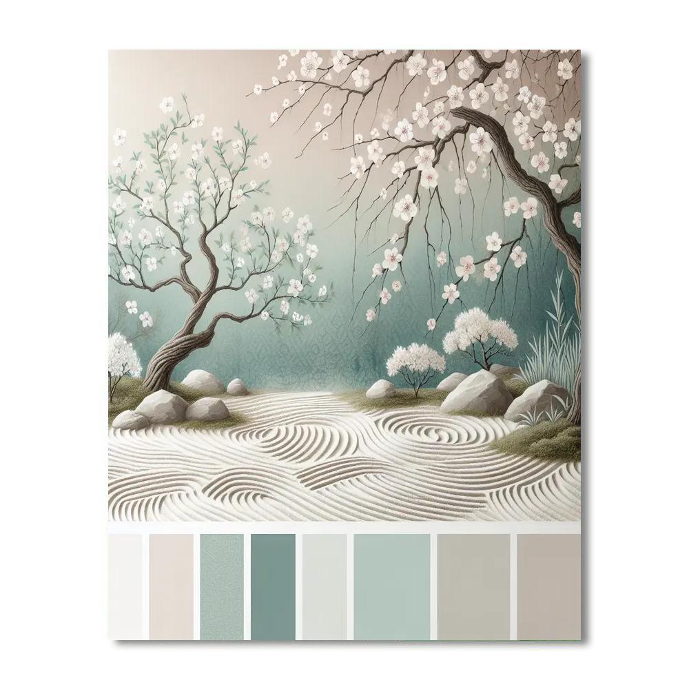 Peaceful Zen Garden Bliss Painting Number Kit