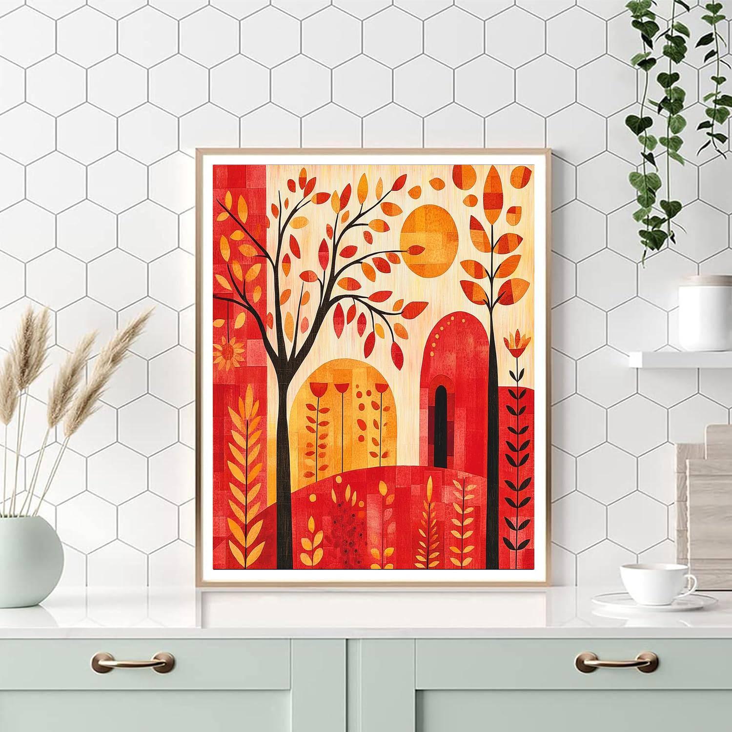 Paul Klee Inspired Rhythm Of Nature  DIY Paint By Numbers