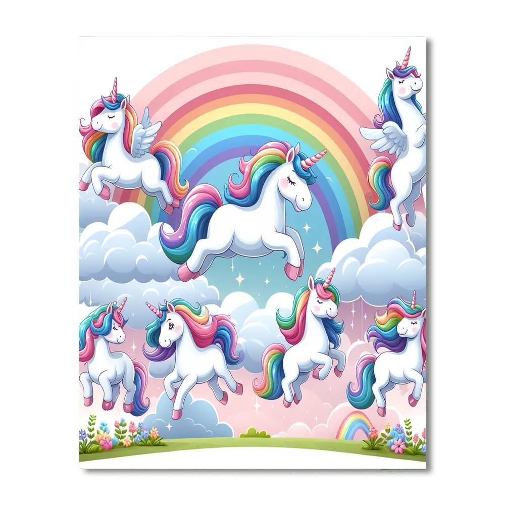 Mystical Unicorn Haven Numbered Painting Kits