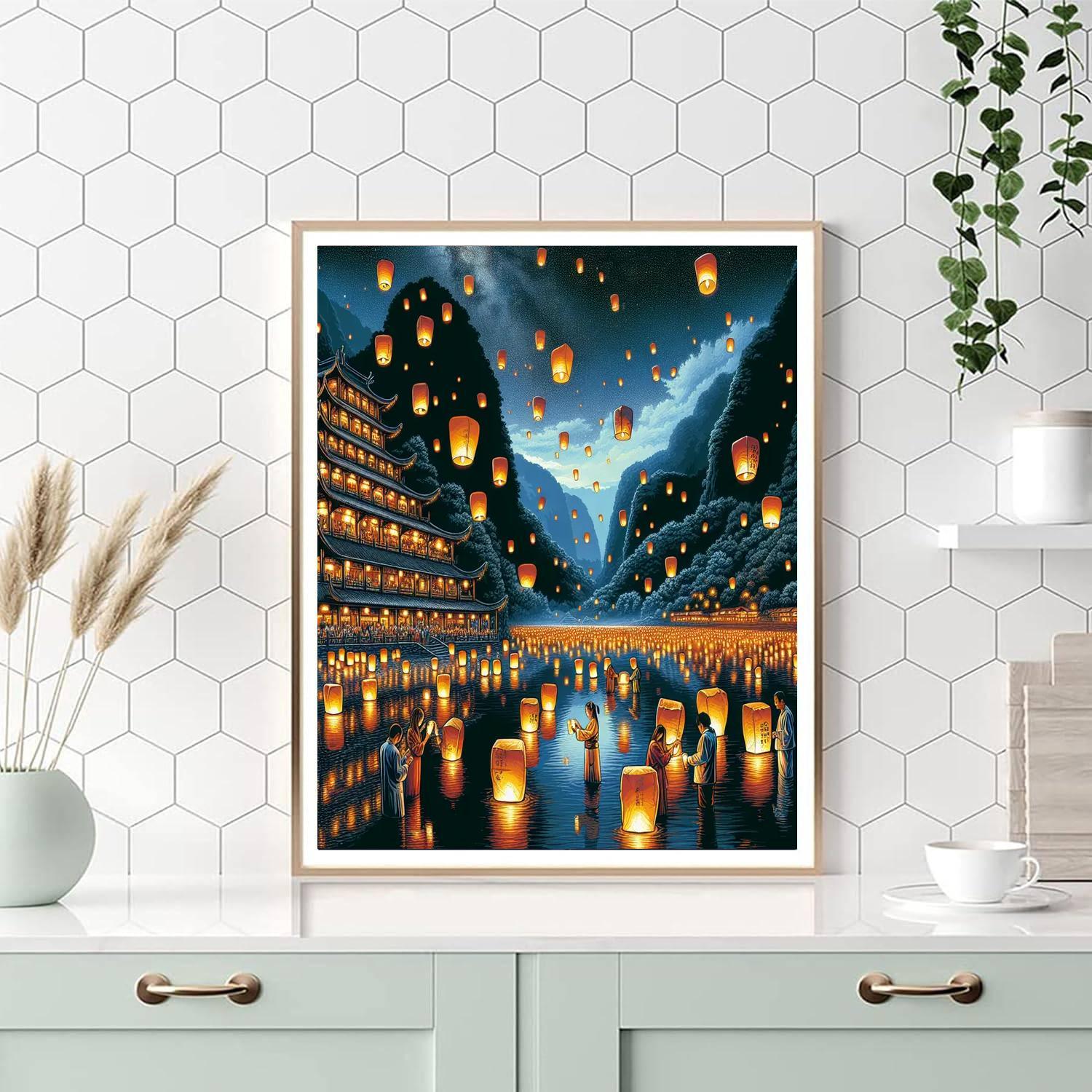 Yi Lantern Festival - Taiwan DIY Paint By Numbers