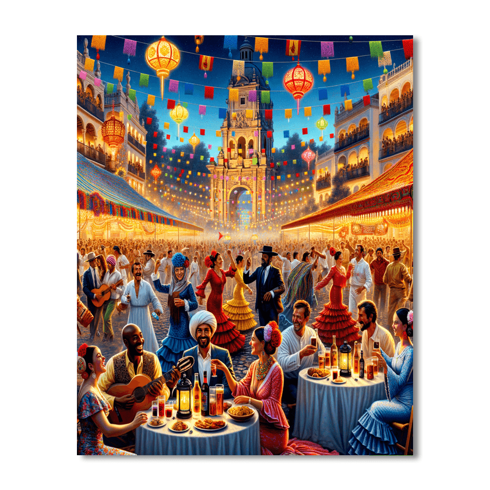 Feria De Málaga - Spain Painting Number Kit