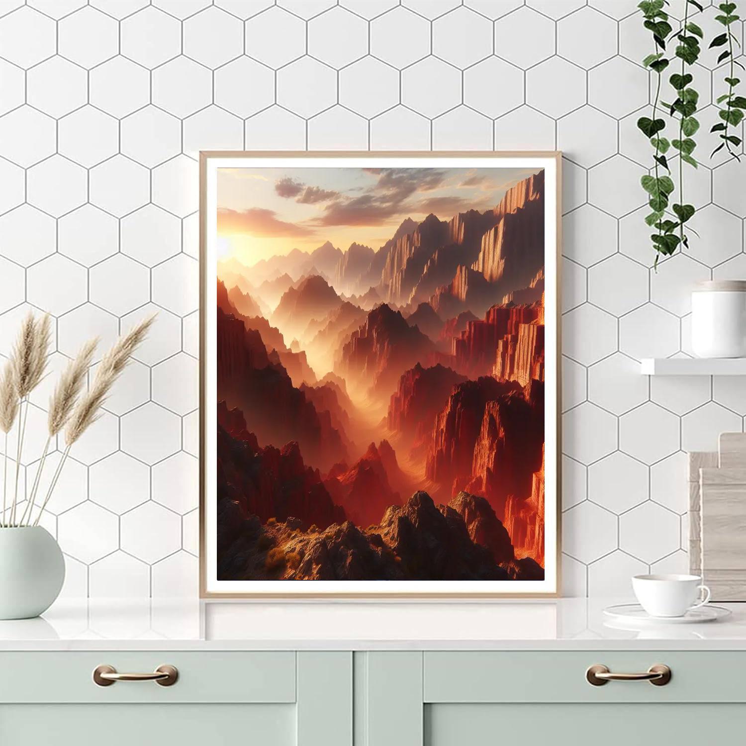 Dramatic Canyon Splendor Paint By Numbers