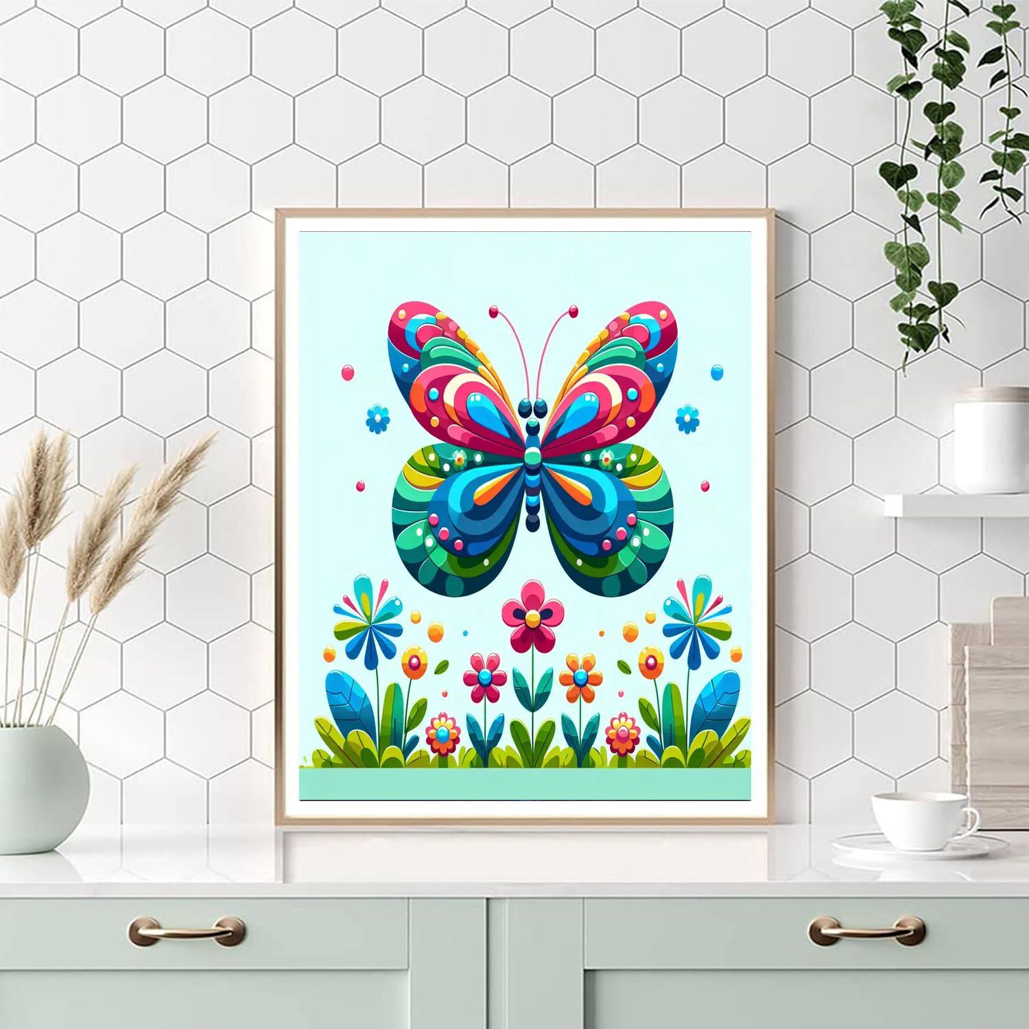 Lovely Butterfly Paint By Color