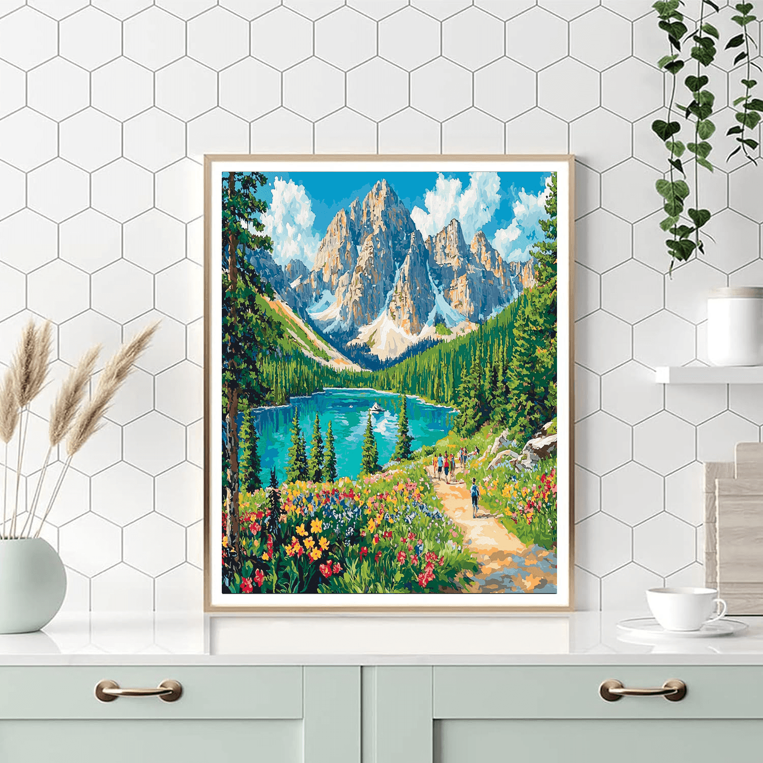 Valley Of The Ten Peaks DIY Paint By Numbers