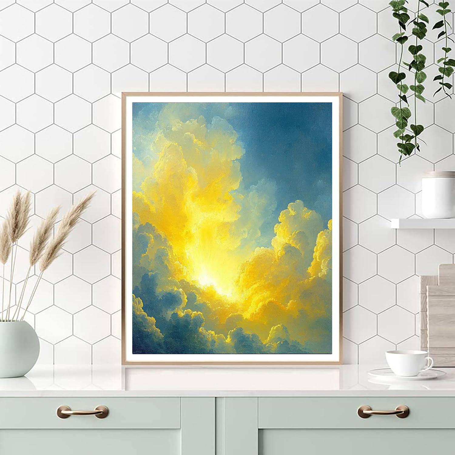 J.M.W. Turner Inspired Transcendent Skies  Number Painting