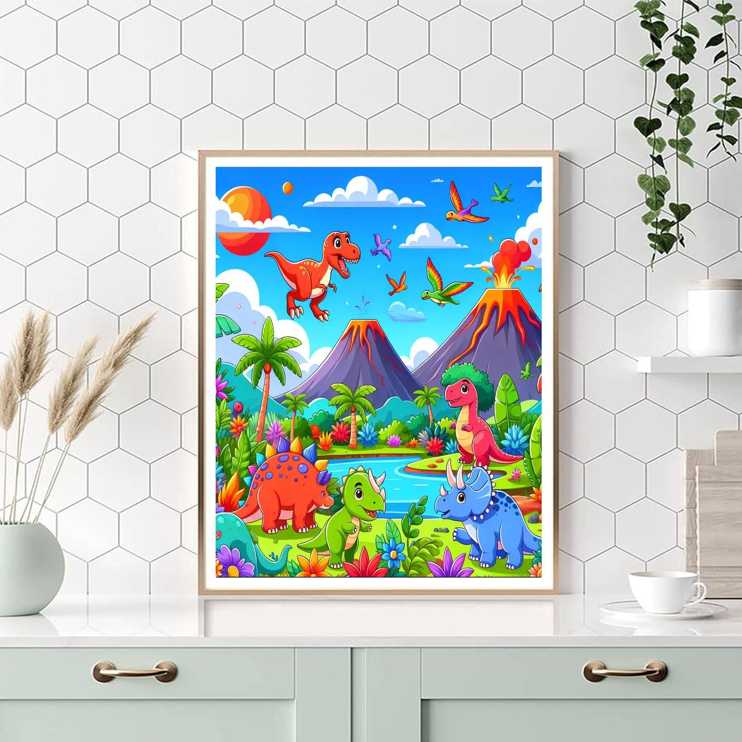 Dino Playland Adventure Paint By Numbers Kits