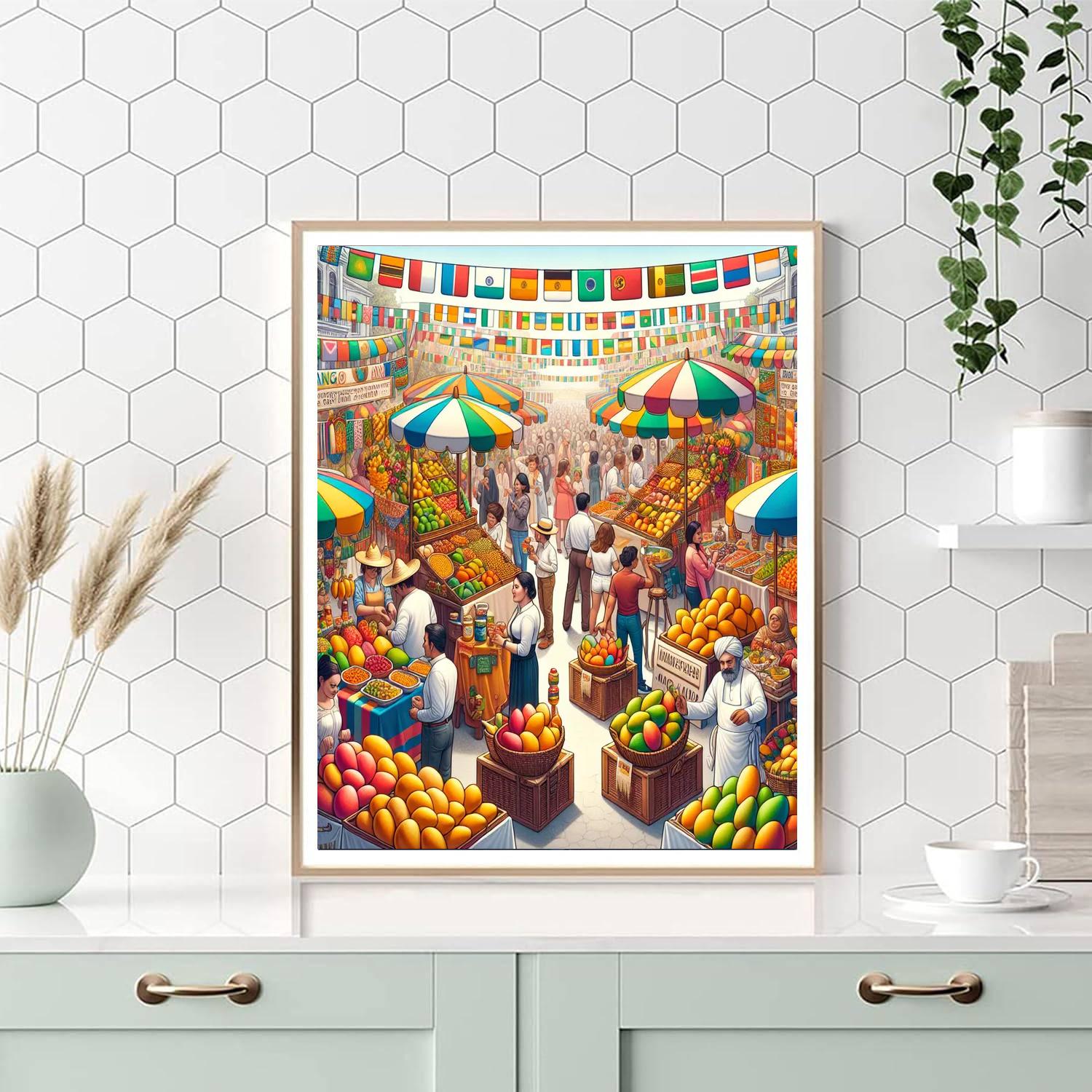 Mango Festival - India Paint By Numbers Art