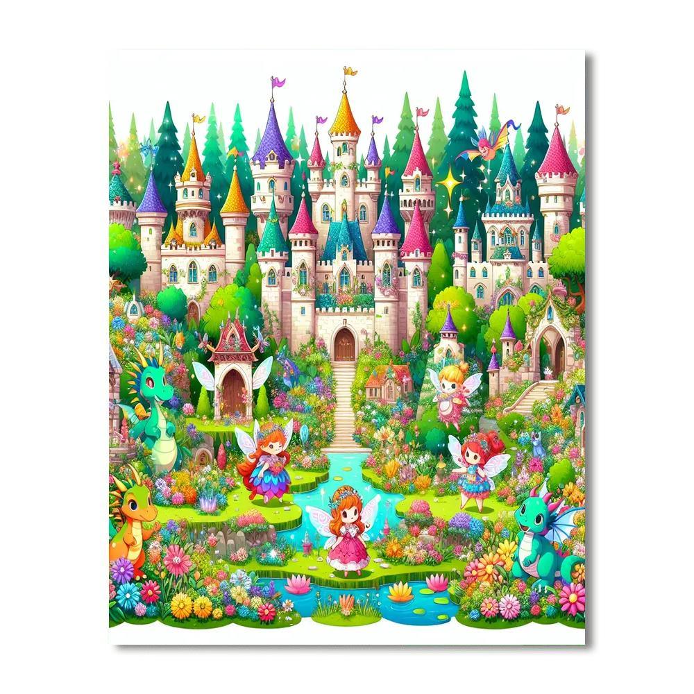 Playful Fairy Tale Adventure Painting By Numbers Kit