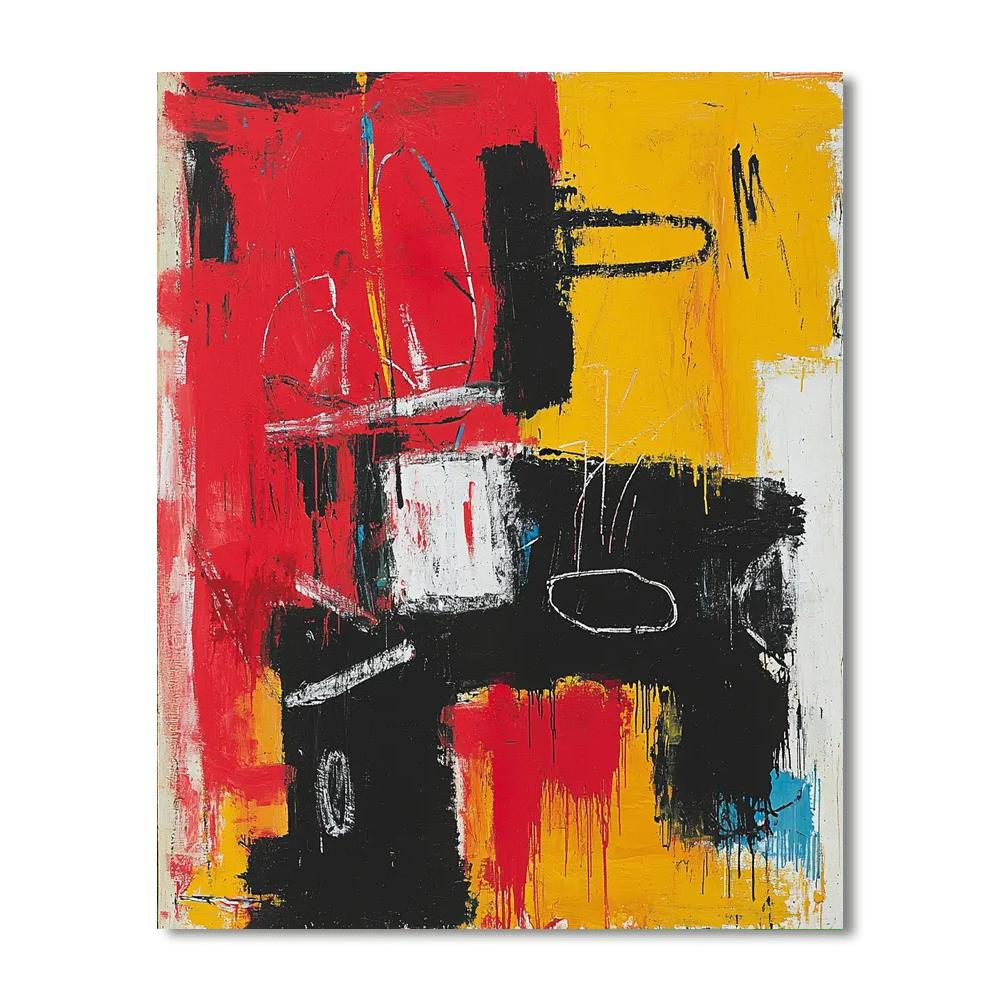 Jean-Michel Basquiat Inspired Rebellion In Color  Paint By Numbers Kits