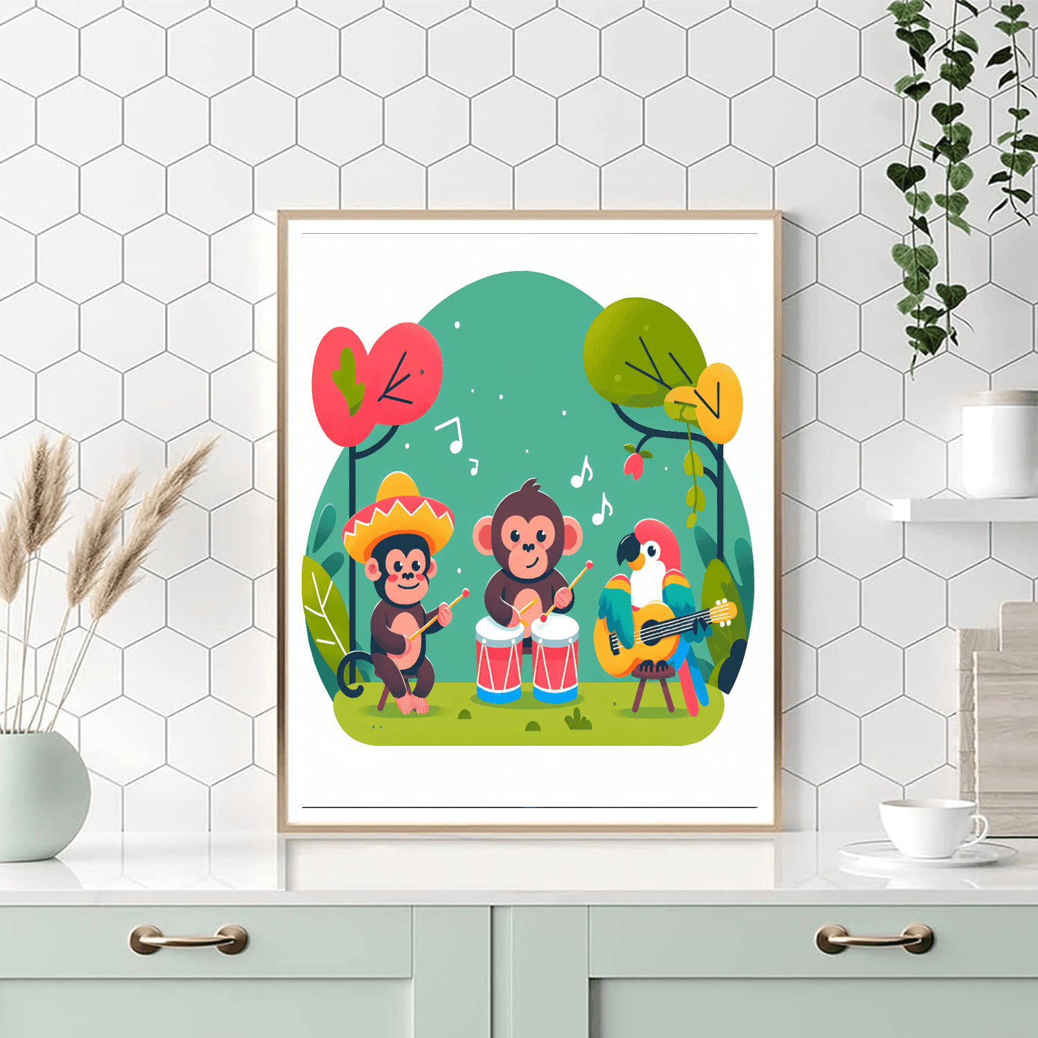 Jungle Jam Session Number Painting