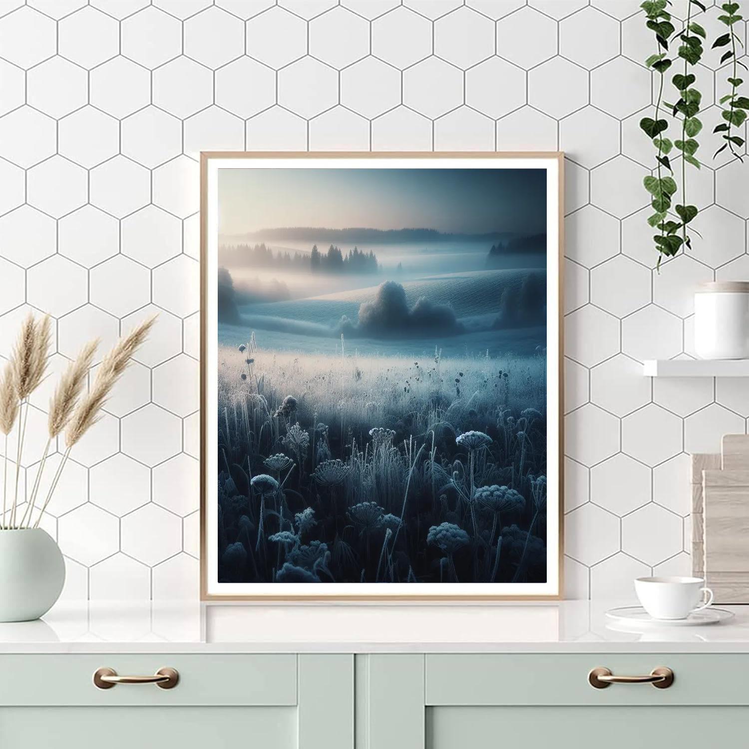 Frosty Morning Serenity DIY Paint By Numbers