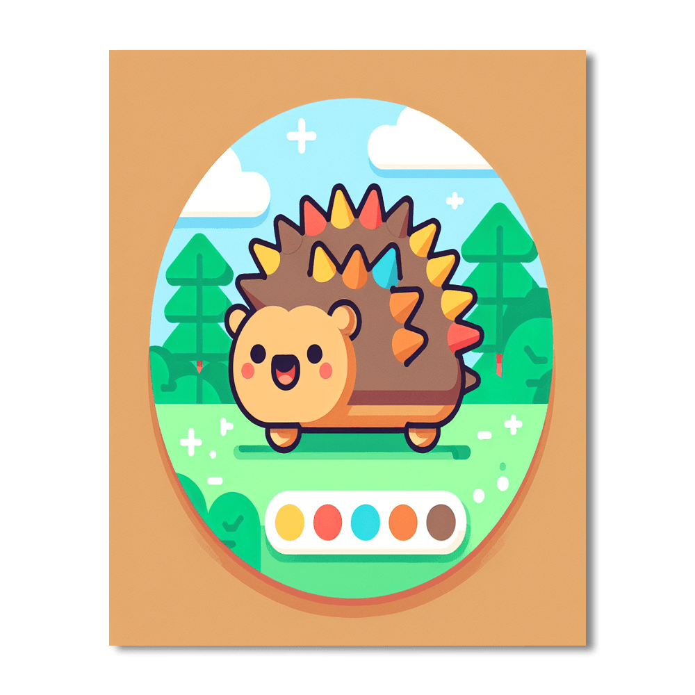 Hilarious Hedgehog Paint By Numbers Kits