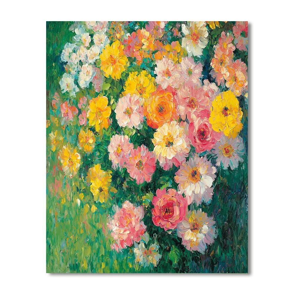 Pierre-Auguste Renoir Inspired Cascading Flora  Painting By Numbers Kit