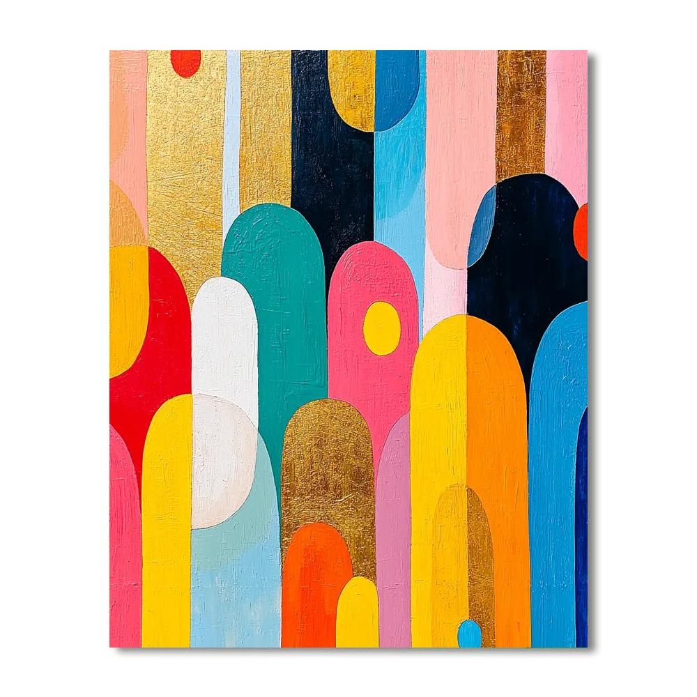 Gustav Klimt Inspired Luminous Whimsy  Paint By Numbers Kits