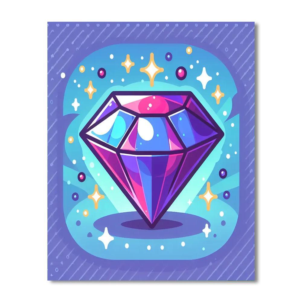Glittering Gemstone DIY Paint By Numbers