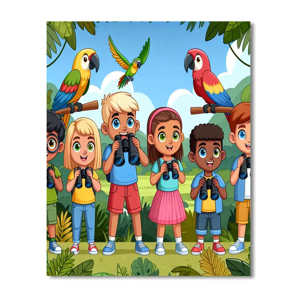 Epic Jungle Discovery Number Painting