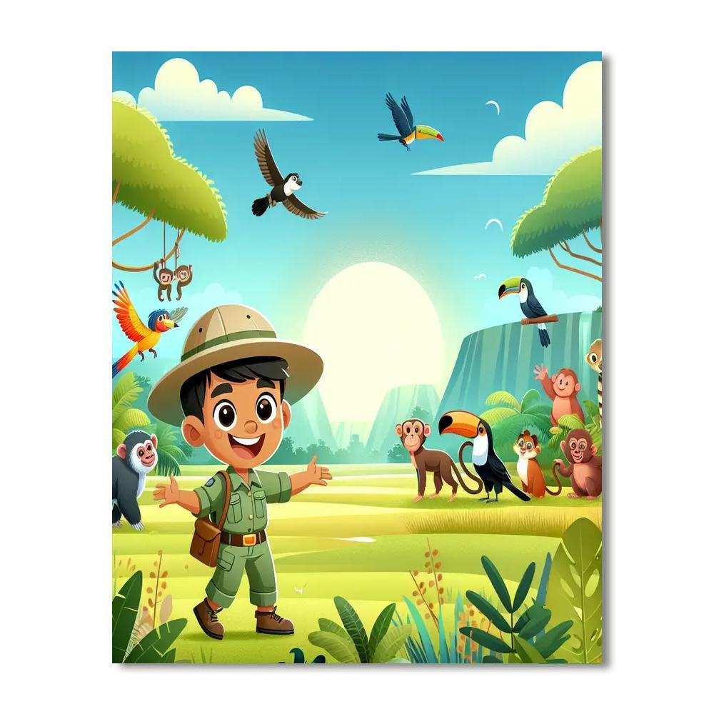 Jungle Safari Discovery Paint By Numbers Kits