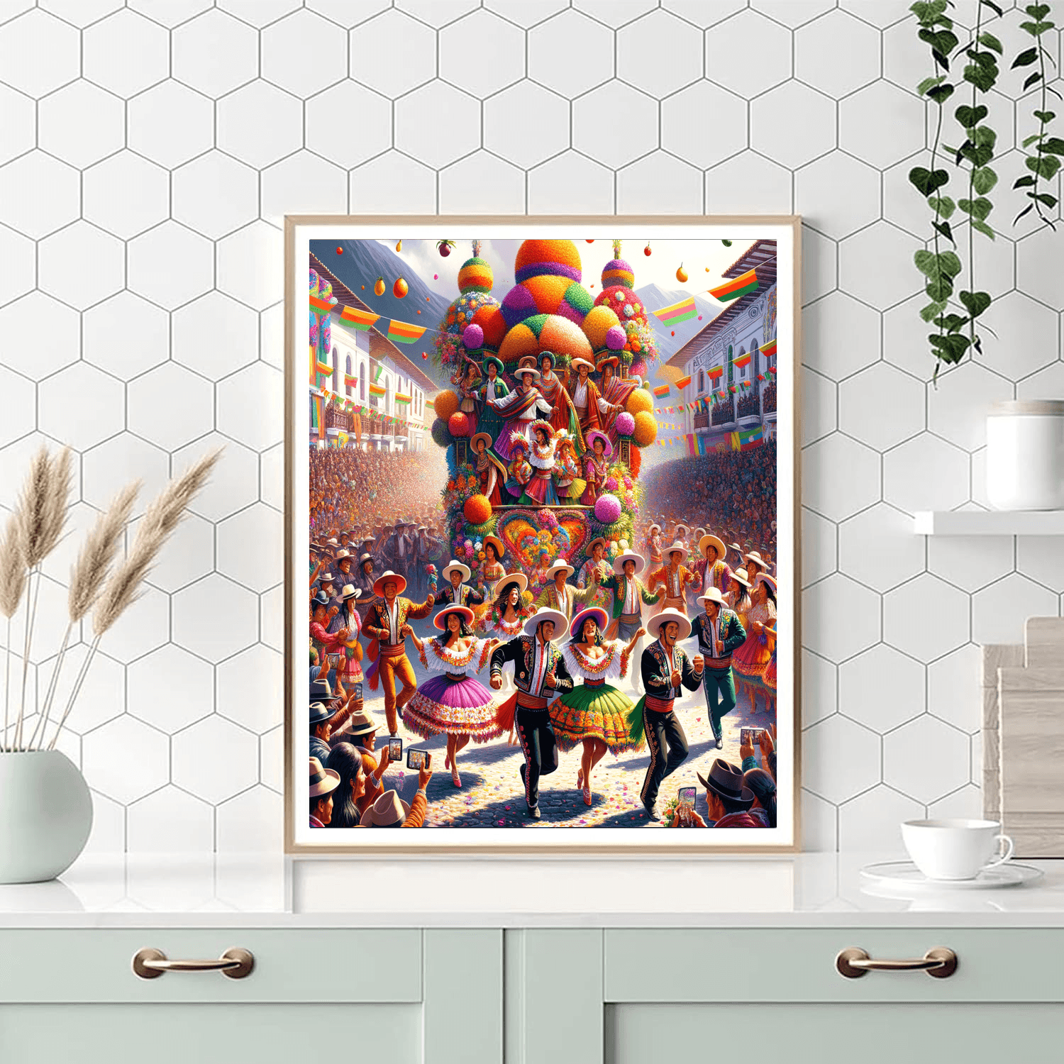 Flower Festival - Ecuador DIY Paint By Numbers