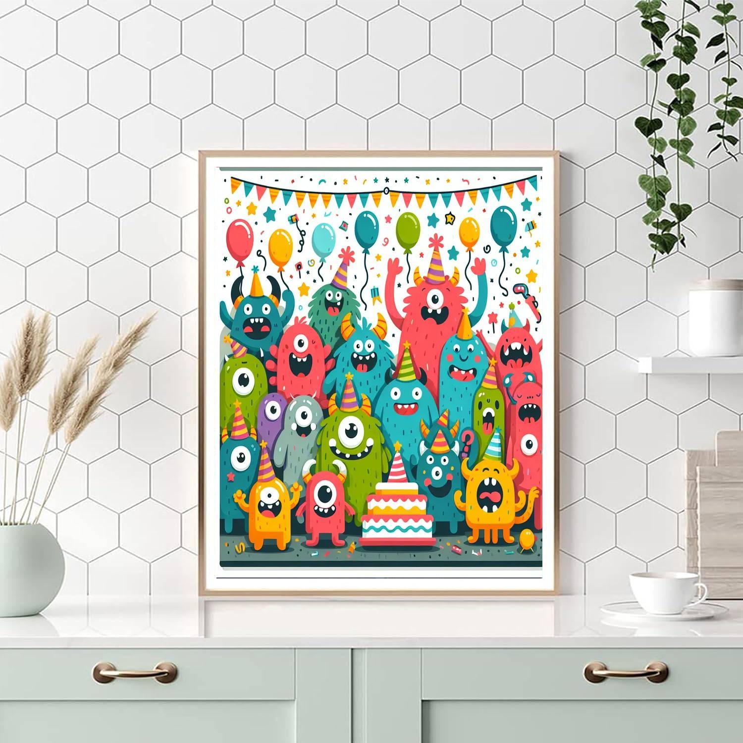 Joyful Monster Bash Paint By Numbers Kits