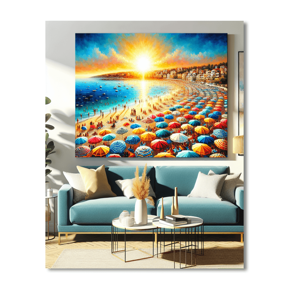 Charming Beach Day Numbered Painting Kits