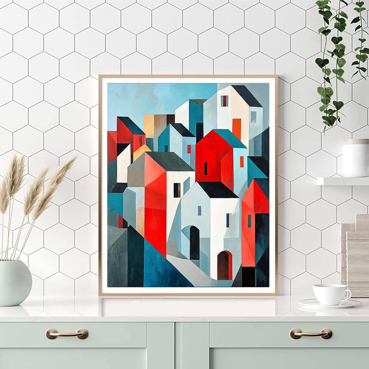 Pablo Picasso Inspired City In Flux  Paint By Number