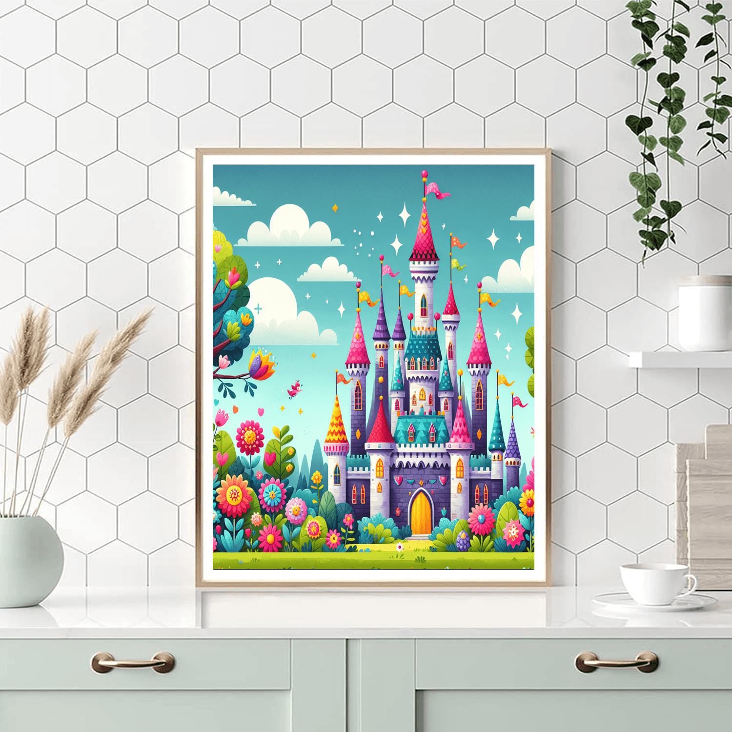 Joyful Fairy Tale Castle Paint By Number