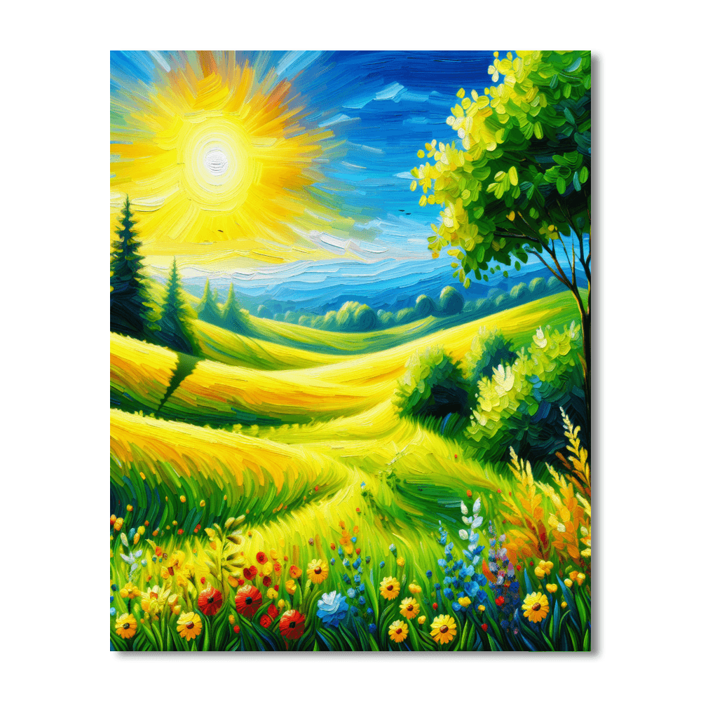 Radiant Summer's Day Painting By Numbers Kit