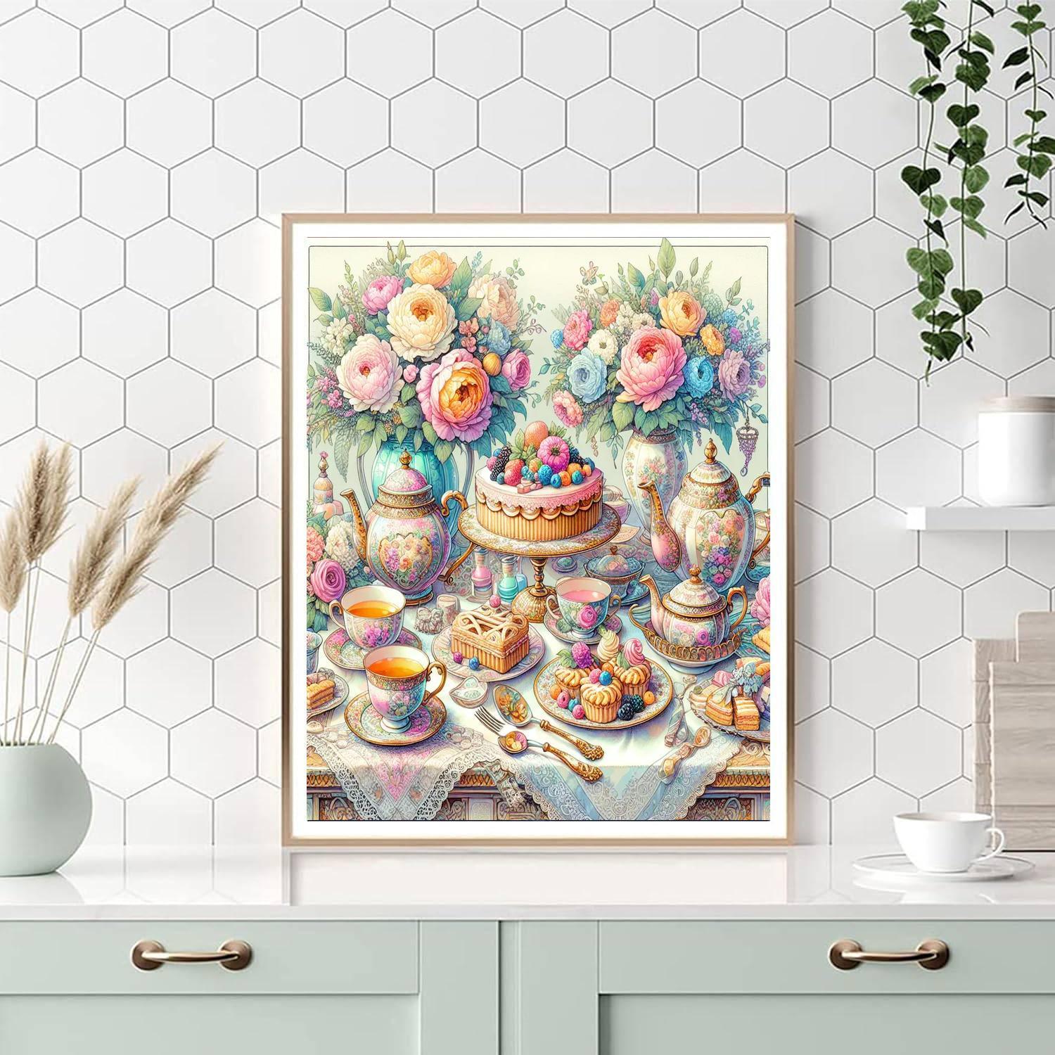 Charming Victorian Tea Party Paint By Number