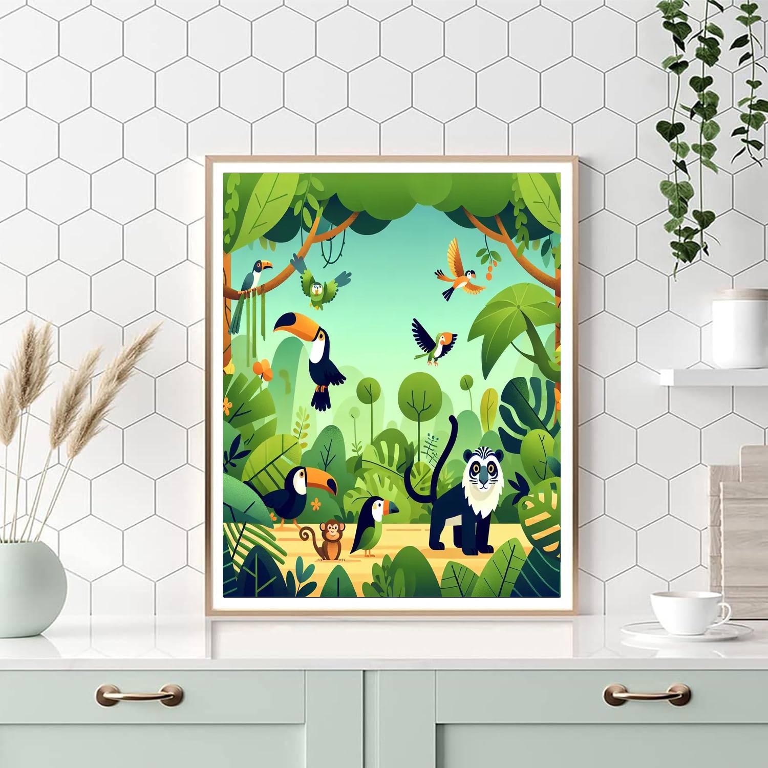 Tropical Jungle Trek Paint By Numbers