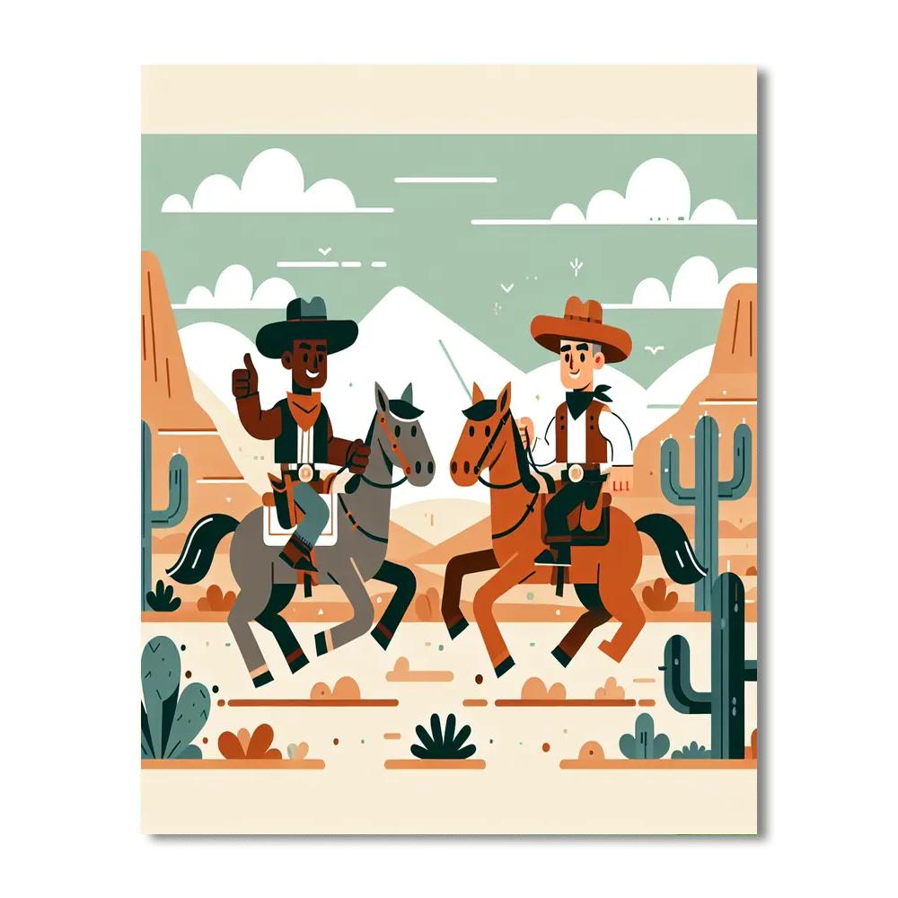 Wild West Wander Painting By Numbers Kit