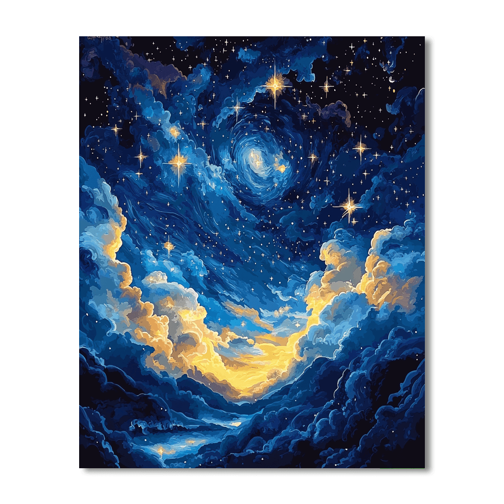 Vincent Van Gogh Inspired Under The Stars  Paint By Numbers Art