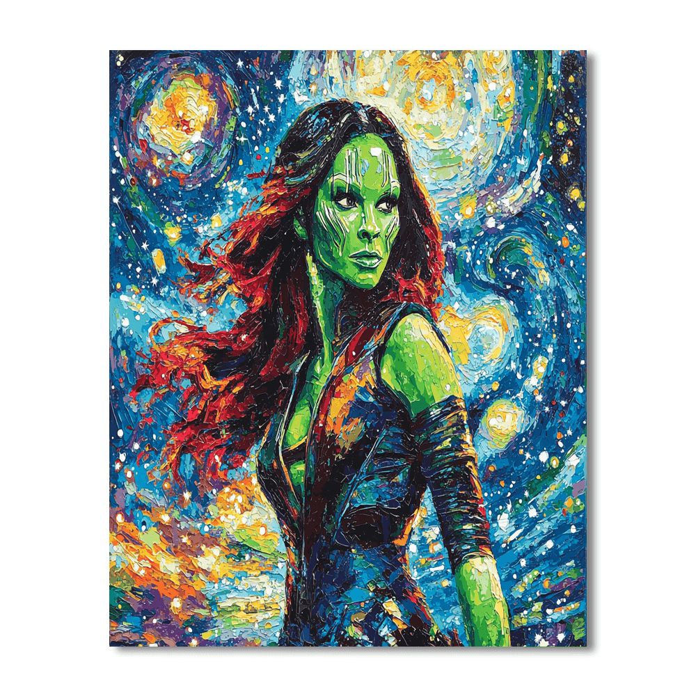 Zoe Saldana: The Starry Guardian Of The Galaxy Paint By Numbers Kits