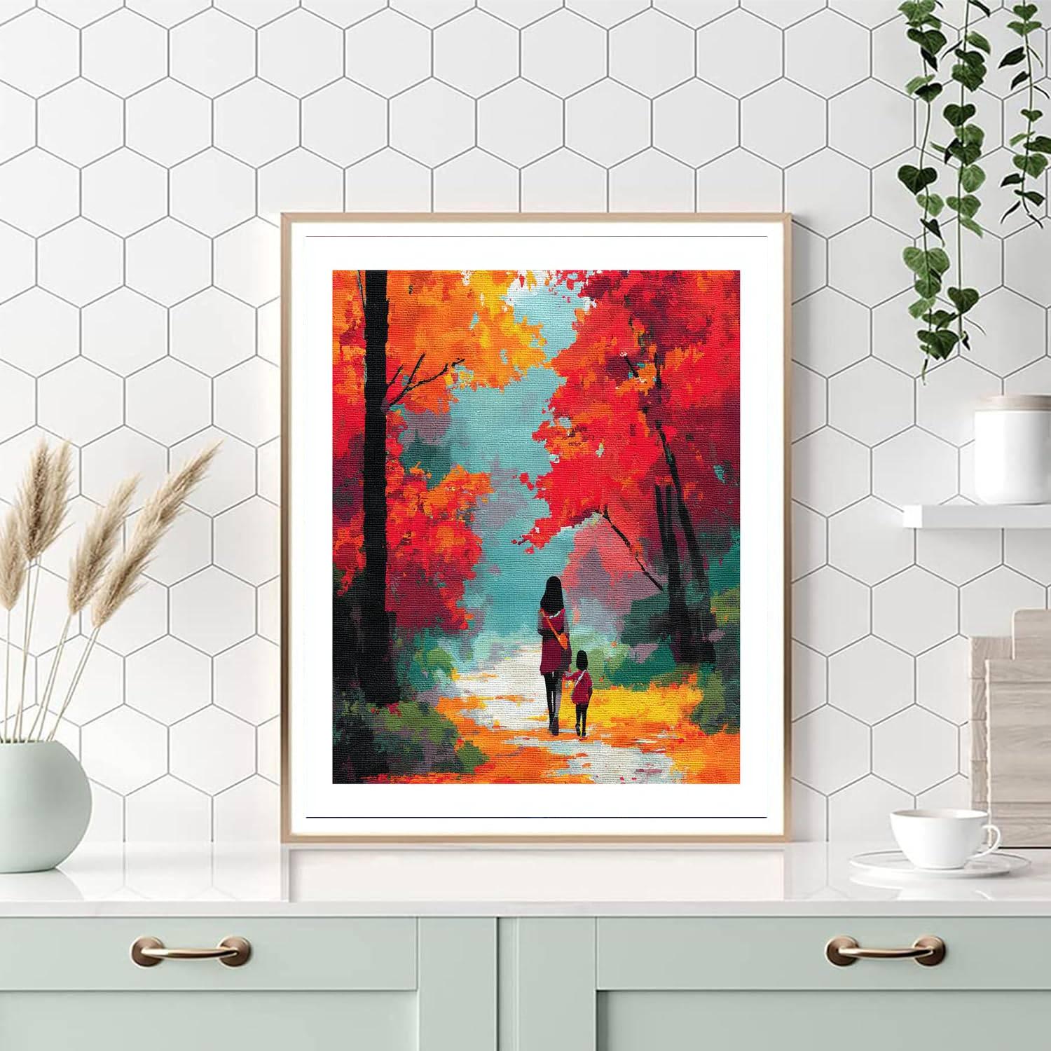 Under The Maple Trees Number Painting