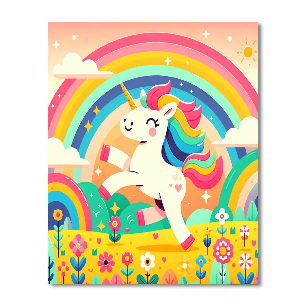 Mystical Unicorn Adventures Paint By Numbers Art