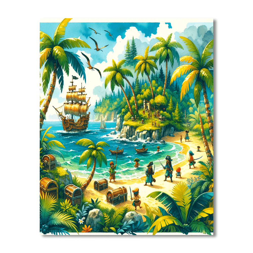 Adventurous Treasure Hunt Painting Number Kit