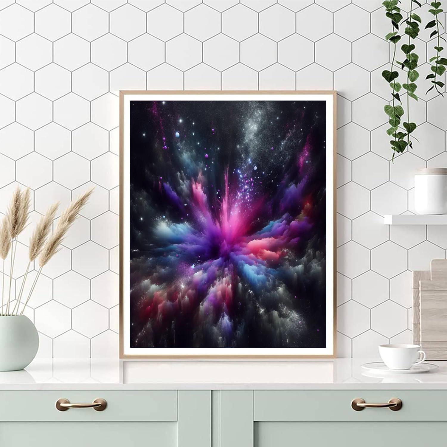 Cosmic Celestial Burst Paint By Color